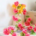 Guirnalda LED de flores de cerezo con control remoto para decoración del hogar cálida - Flor de Cerezo Roja
