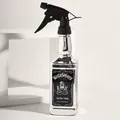 Silbern galvanisierte Sprühflasche im Whiskey-Stil mit professioneller schwarzer Düse - Galvanisiertes Silber
