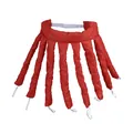 Bigoudi sans chaleur rouge en forme d'octogone avec texture satinée et bandeau - Rouge