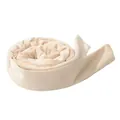 Bigodino senza calore in velluto beige per onde naturali, morbido nastro per capelli - Bigodino Singolo Senza Calore (Beige)