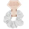 Weißer Satin-Haargummi auf Karte mit roségoldenem Rand für Hochzeiten und Brautjungfern - Weißer Haargummi