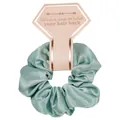 Eleganter minzgrüner Seidensatin-Haargummi mit Geschenkarte für das Haarstyling - Grünes Haargummi