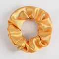 Eleganter Haargummi aus satin in Champagnergold mit seidigem Glanz und hoher Elastizität - Gold (12)