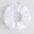 Eleganter reinweißer Satin Haargummi mit seidiger Textur und hoher Elastizität für Damen - Weiß (17)
