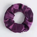 Glänzender lila Satin-Haargummi mit hoher Elastizität für vielseitiges Haarstyling - Purple (24)