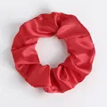 Elastisches Satin-Haargummi in leuchtendem Rot mit glatter Seidentextur für Damen - Bright Red (29)