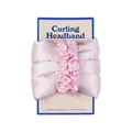 Kit bigoudis sans chaleur en satin rose avec chouchous assortis sur carte cadeau - 1 Bigoudi + 2 Chou-chous (Carte Incluse) / Rose Princesse