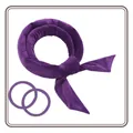 Set bigodino per capelli senza calore in velluto viola con elastici - Set Fascia Ed Elastici (Viola)