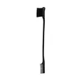 Brosse à bords de cheveux double face noire et peigne pour le coiffage - Brosse de Bordure Noire à Double Extrémité