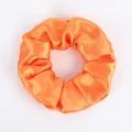 Glänzender Haargummi aus Satin in hellem Orange mit hoher Elastizität - Orange (43)