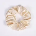 Eleganter champagnergoldener Satin-Haargummi mit glänzendem Seidenfinish und Gummiband - Champagne (52)