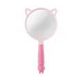 Miroir à main rose oreilles de chat avec poignée antidérapante et décor de lapin - Lapin / Rose