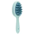 Long-handle scalp massager brush for hair washing and deep cleaning in mint green - Green