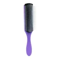 Spazzola districante viola a 9 file per acconciatura professionale dei capelli - Viola e Nero