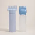 Haarfärbeflasche Set mit Kammaufsatz in Lavendel und blau mattiertem Design - Blau Set