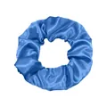 Leuchtend blaues Satin-Haargummi mit hoher Elastizität für Damenfrisuren - Blue (70)