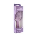 Purple detangling brush with mandala pattern and original window box packaging - Purple / Box Packaging