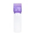 Violette Färbeflasche mit Applikator-Kamm und Messskala für präzises Haarfärben zu Hause - Generation 1 Dunkelviolett