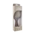 Grey totem patterned square detangler hairbrush in retail packaging for women - Brown / Box Packaging