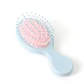 Mini-Massage-Luftkissenbürste in Blau und Rosa mit ergonomischem Griffdesign - Glänzend Wolkenblau