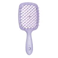 Pale purple honeycomb vented hairbrush with ergonomic handle and detangling bristles - Pearl Purple