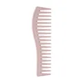 Pettine a denti larghi in paglia di grano rosa con manico ergonomico per capelli - Pettine a Denti Larghi in Paglia di Grano / arancio-rosso