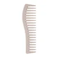 Pettine a denti larghi ecologico in paglia di grano beige con impugnatura ergonomica - Pettine a Denti Larghi in Paglia di Grano / Giallo ocra