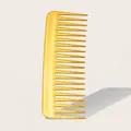 Peigne à dents larges plaqué or avec finition métallique pour démêlage et coiffage - Or