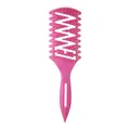 Spazzola ventilata magenta con design a Z e manico lungo per uno styling volumizzante - Sacchetto OPP / Rosso rosa