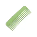 Peigne à dents larges vert clair en plastique lisse pour démêler et coiffer les cheveux - Vert