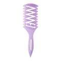 Spazzola per capelli ventilata lavanda con manico lungo per volume e styling riccio - Sacchetto OPP / Viola