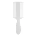 Peigne à poux blanc double face en plastique avec dents fines pour le nettoyage du cuir - Blanc