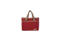 Rote Canvas-Tragetasche mit khakifarbenen Gurten, täglicher Freizeit-Stil - Rot