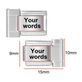 Customizable 10mm silver stainless steel Italian charm link for modular bracelets - 10mm (Single Piece) / Silver