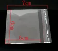 Detaillierte Größenangaben für transparente OPP-Beutel mit Selbstklebeverschluss, 7cm x 6cm - 6x7cm (200 Stück/Packung) (IB07380)