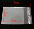 Detail einer 9x6cm klaren OPP-Beutel mit Maßen und selbstklebendem Verschlussstreifen - 6x9cm (200 Stück/Packung) (IB07381)