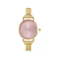 Elegante orologio modulare in acciaio dorato con quadrante rosa e numeri romani - Solo Testa dell'Orologio / Stile 1 Oro + Quadrante Rosa