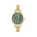 Orologio modulare dorato con quadrante verde a raggio di sole e numeri romani - Solo Testa dell'Orologio / Stile 1 Oro + Quadrante Verde