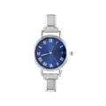 Orologio modulare DIY alla moda con cinturino in acciaio argento e quadrante blu scuro - Solo Testa dell'Orologio / Stile 1 Colore Acciaio + Quadrante Blu