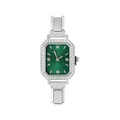 Orologio donna argento con quadrante verde soleil e lunetta in cristallo metallo - Solo Testa dell'Orologio / Stile 6 Colore Acciaio + Quadrante Verde
