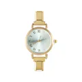 Orologio modulare in acciaio dorato con quadrante blu soleil e numeri romani classici - Solo Testa dell'Orologio / Stile 1 Oro + Quadrante Verde Chiaro