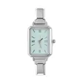 Orologio vintage quadrato da donna con quadrante verde menta e cinturino argento - Testa dell'Orologio / 5.7x2.5cm / Stile 3 Argento + Quadrante Verde Chiaro
