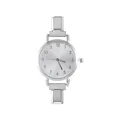 Orologio vintage in acciaio argento con quadrante spazzolato e cinturino modulare - Testa dell'Orologio / 5.7x2.5cm / Stile 5 Argento + Quadrante Bianco