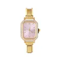 Orologio donna in acciaio dorato con quadrante rosa e lunetta ottagonale con diamanti - Testa dell'Orologio / 5.7x2.5cm / Oro + Quadrante Rosa (Stile 6)