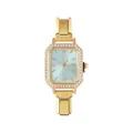 Orologio donna dorato con cassa ottagonale e lunetta in strass su sfondo bianco puro - Testa dell'Orologio / 5.7x2.5cm / Oro + Quadrante Verde Chiaro (Stile 6)