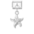 Maglia per bracciale italiano con ciondolo a stella marina 3D in acciaio inossidabile - Ciondolo a Stella Marina