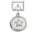 Charm modulare per bracciale italiano in argento con ciondolo a stella - Pentagramma