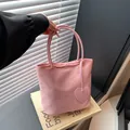 Chic pink tote bag with heart charm and magnetic closure for casual daily use - Pink