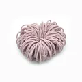 Set di elastici per capelli rosa color caramello con chiara trama a spirale intrecciata - Rosa