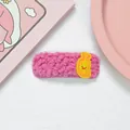 Molletta per capelli in peluche rosa con banana gialla per ragazze e bimbe - Banana Rosa Fucsia